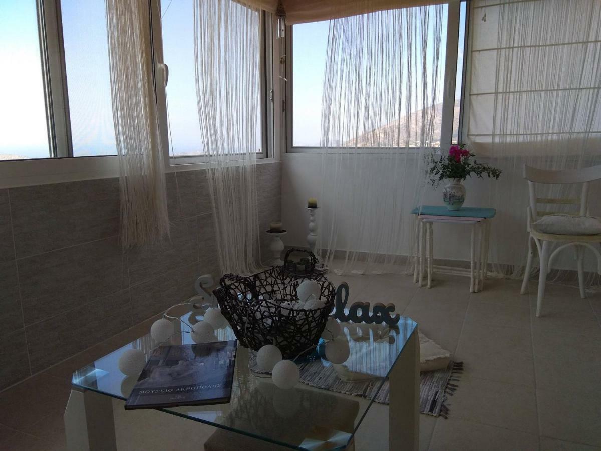 Outstanding Panoramic View, 10΄ Beach, 20΄ Airport Olimbos Buitenkant foto
